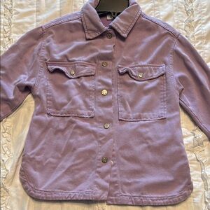 Zara Lilac Collared Jacket